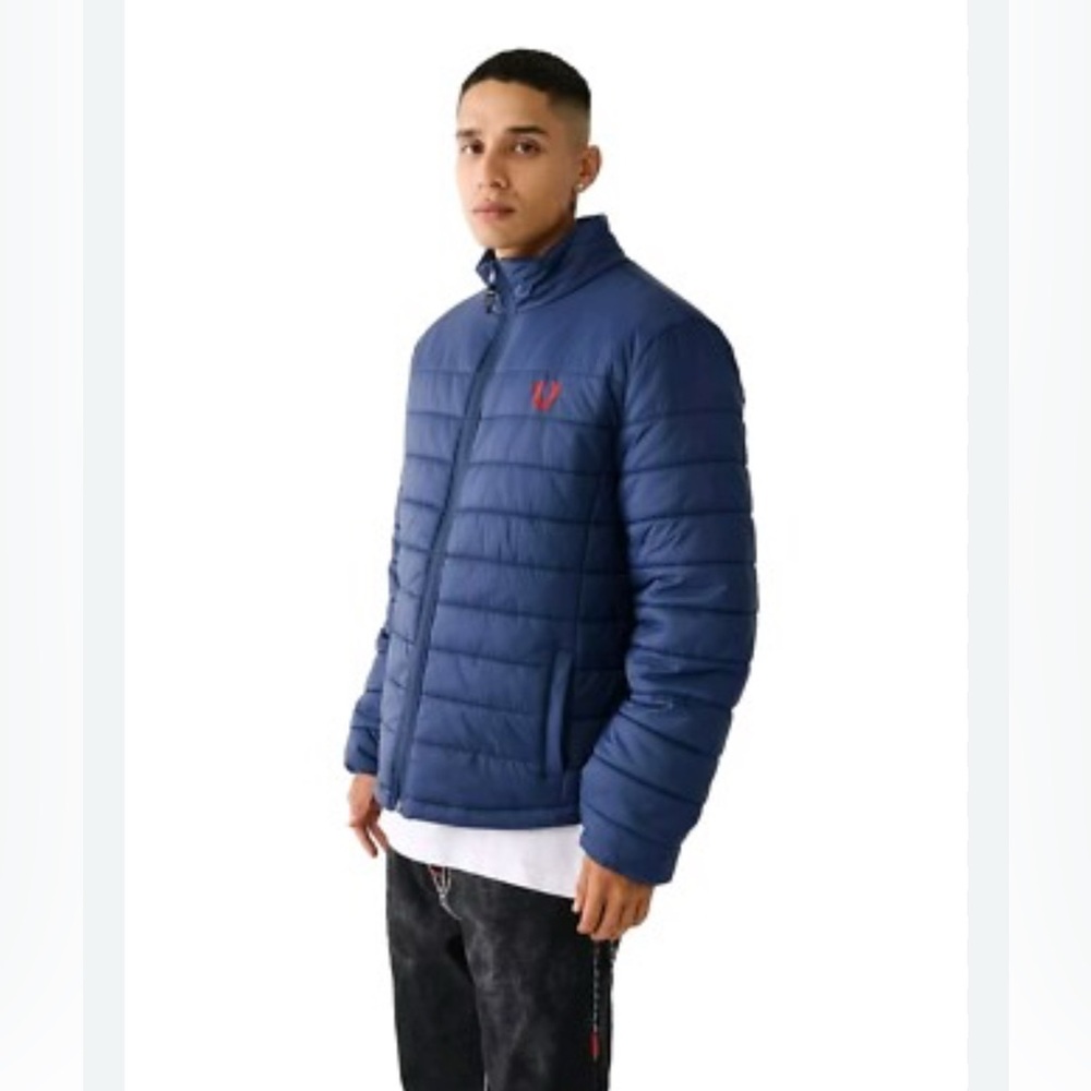 True religion blue puffer jacket. Size XL